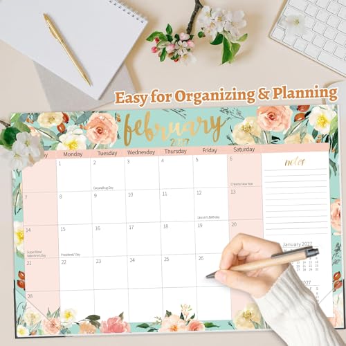 Image of Guasslee Desk Calendar 2026-2027, 19 Month Jun 2026-Dec 2027, 17 inch X 11.5 inch