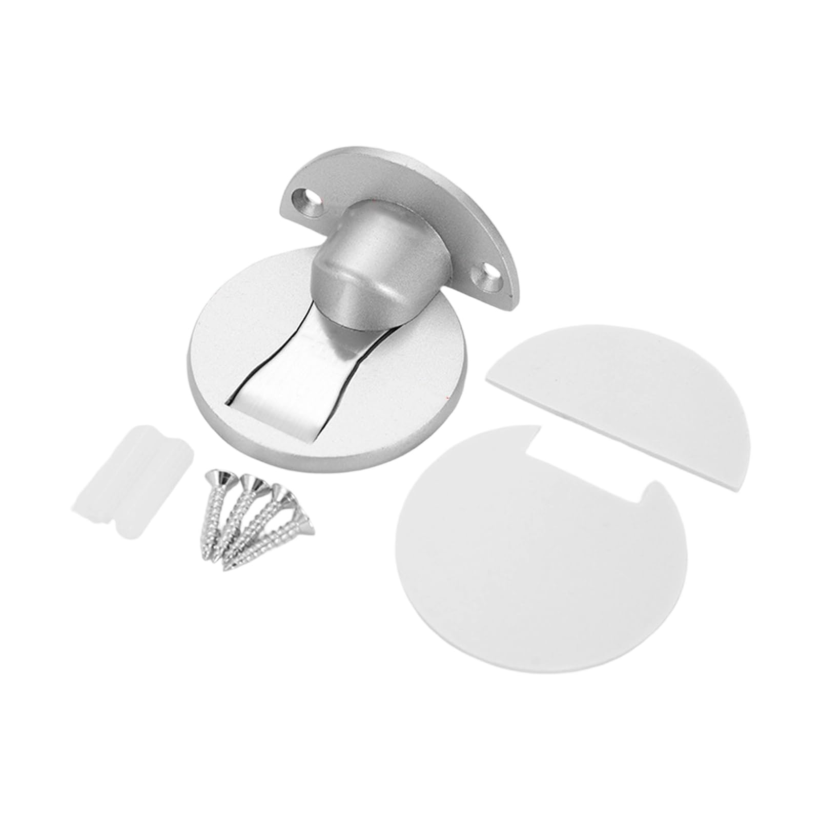 Windproof Door Stoppers Strong Aluminum Ground Stoppers Noise Reducing for Home Door Security Quiet Buffer Noise Reduction