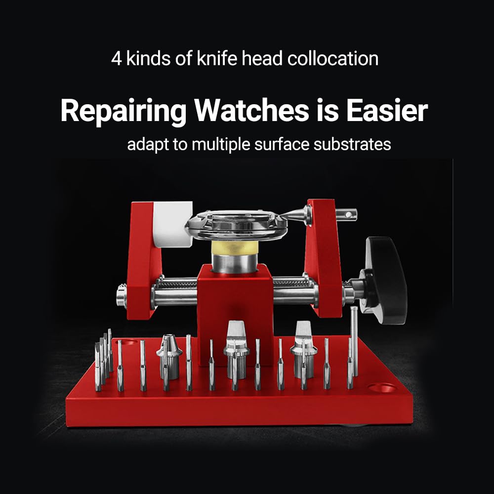 Sanfoelek Outil professionnel pour ouvrir le boîtier arrière de montre - Outil de réparation d'horloger - Outil de retrait de maillons de bracelet de montre - Ajusteur de maillons - Outils d'entretien