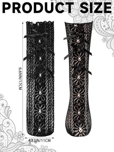 Women Casual Ruffle Ankle Socks Lace Breathable Thin Cool Frilly Sock3