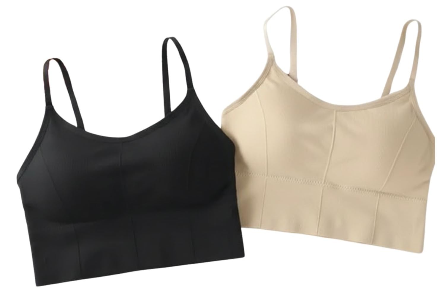 Cotton Pack of 2 Women Sports Lightly Padded Bra | Full Coverage Bra with Adjustable Straps | Removable Pads-image-26