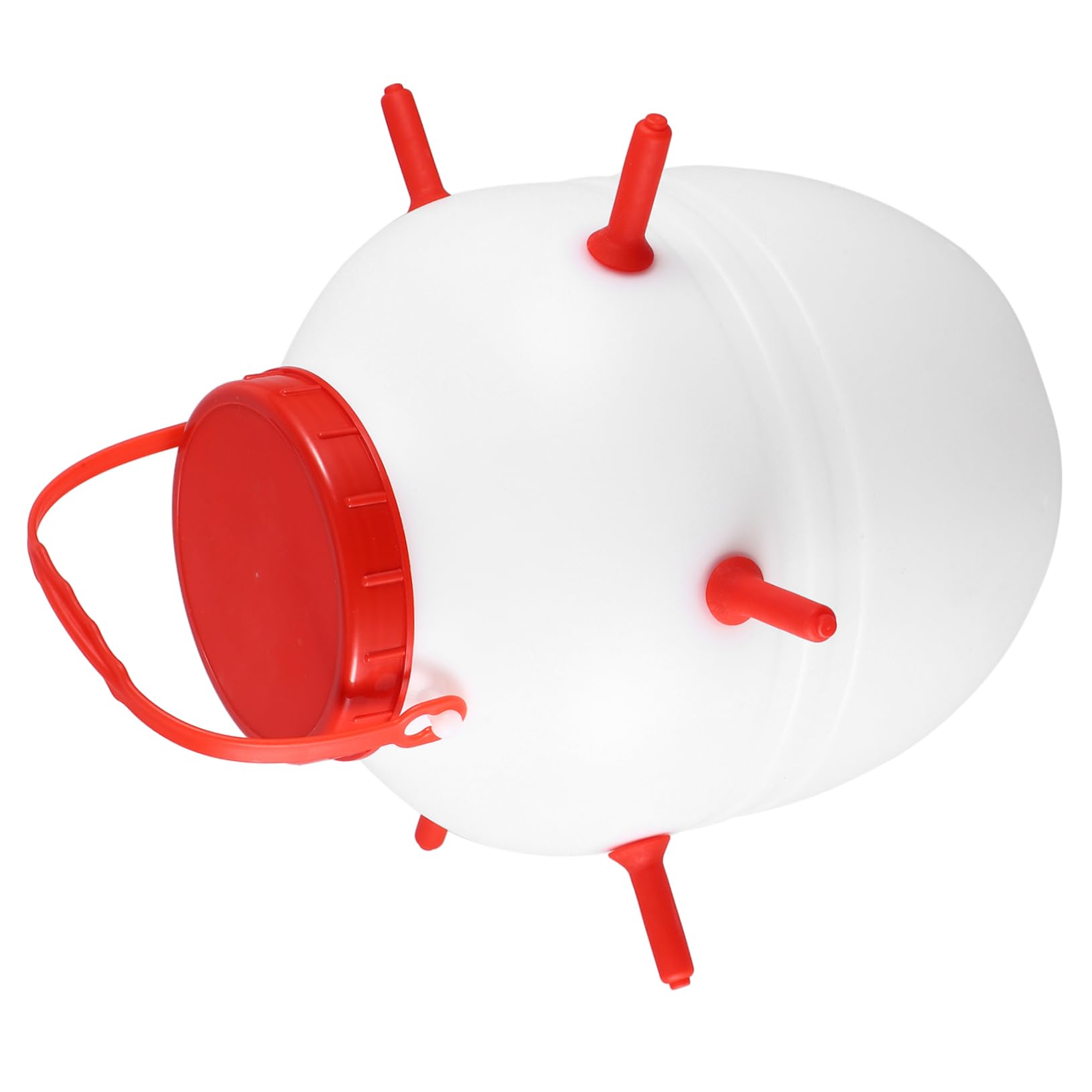 Biberon per agnelli, Biberon for agnello da 8 litri in silicone bianco con 8 capezzoli