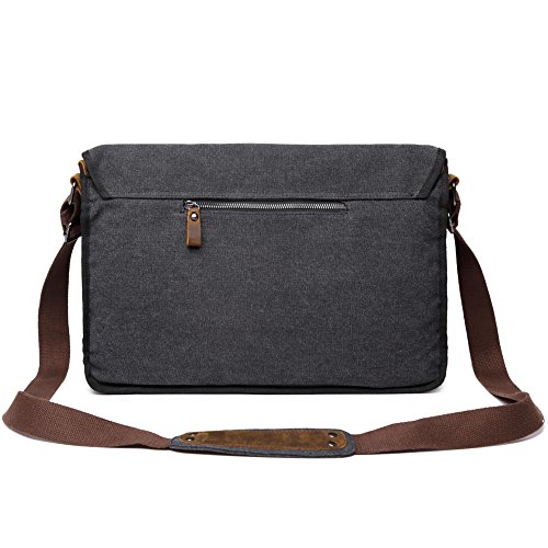 Canvas Messenger Bag Briefcase Bookbag Satchel Shoulder Crossbody Sling Working Bags - Thumbnail 5