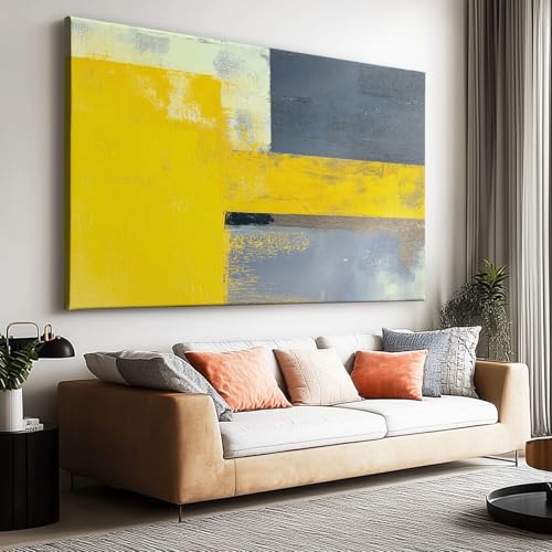 Générique Impression sur Toile Photo Peinture Blocs de Couleurs Abstraits Art Moderne, Tableau Decoration Murale Chambre Salon Maison Deco Cuisine Peinture...