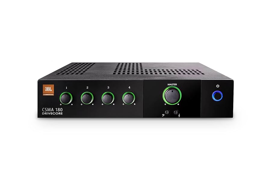 【動作確認】JBL CSMA180 DRIVECORE ミキサー内蔵パワーアンプ Amazon.com: JBL Professional CSMA180 Commercial Series 80