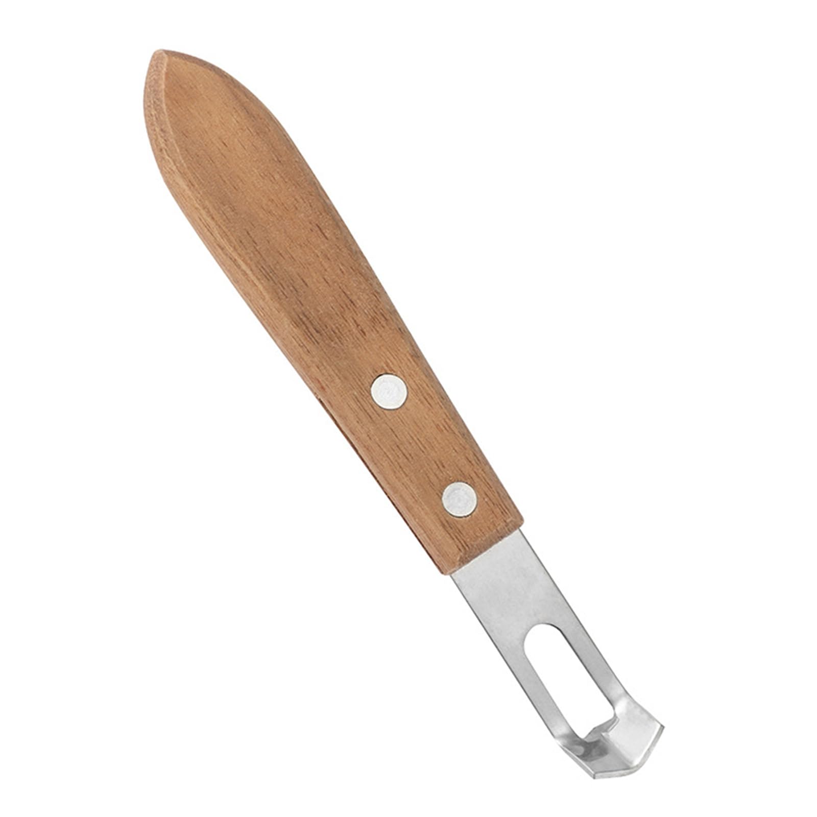 Hsyzygian Stainless Steel Lemon Zester with Walnuts Wood Handle for Citrus and Cheese Grating Rustproof Fruit Peeler Rustproof Fruit Peeler