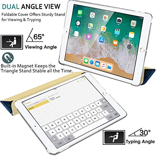 DuraSafe Cases for iPad Air 4/5/6 11 Gen A2588 A2316 MM6R3B/A MM6T3B/A MYHX2B/A Trifold Printed PC Lightweight Clear Back Cover - Image 4
