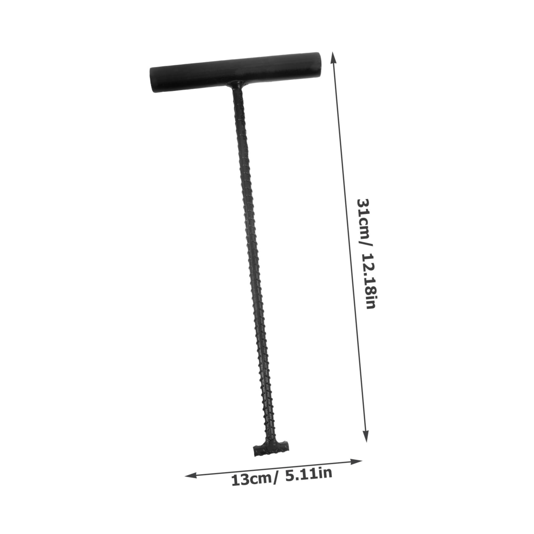 LIFKOME Outdoor Manhole Lid Hook Heavy Duty Manhole Lifting Hook T-Shaped Cover Lifter