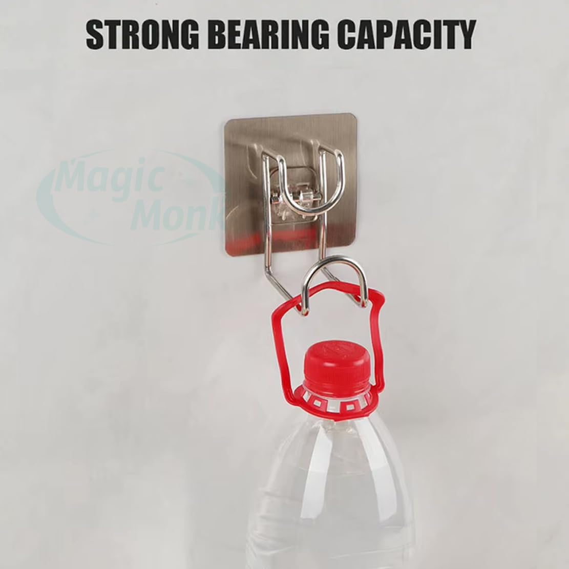 MagicWall Hooks - Adhesive Wall Hooks (Pack of 10) -5