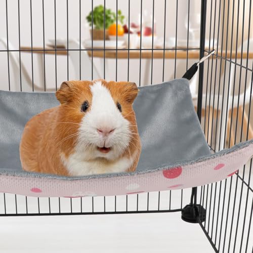 Reshiho 2 peças de rede de verão para porquinhos-da-índia – Cama de bichinho de pelúcia dupla face,