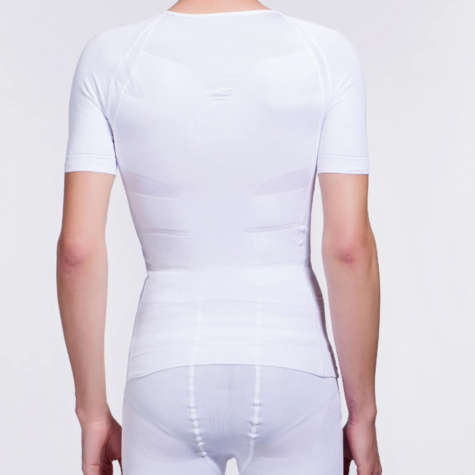 WBYSFR Hi Compression Shapewear Tank Tank dla mężczyzn, Elastyczna koszula z krótkim rękawem - Trening