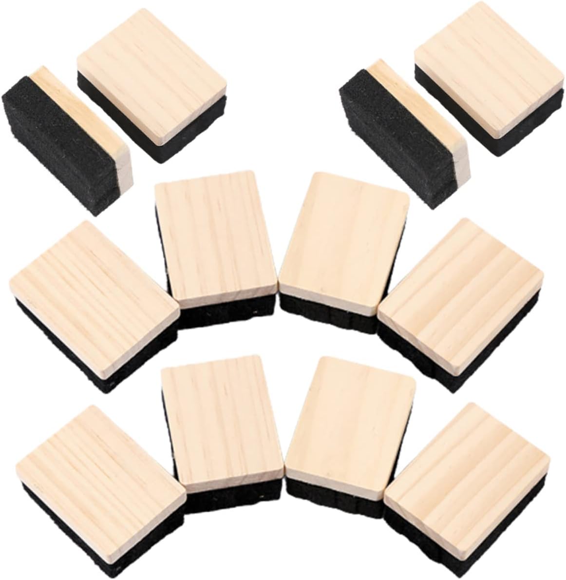 Tofficu 12pcs Mini Blackboard Eraser Chalk for Kids Mini