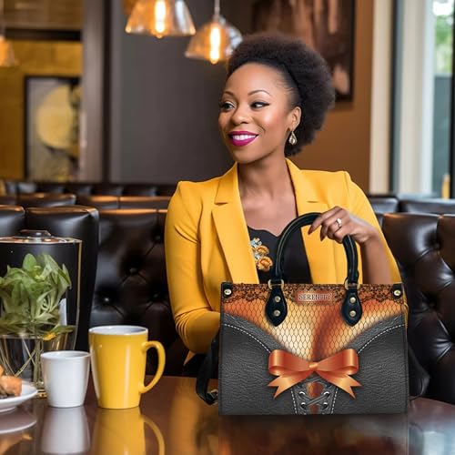 Personalized Leather Handbag For Black African Women – Matching Purse and Wallet Set – Christmas Gift for Melanin Woman3