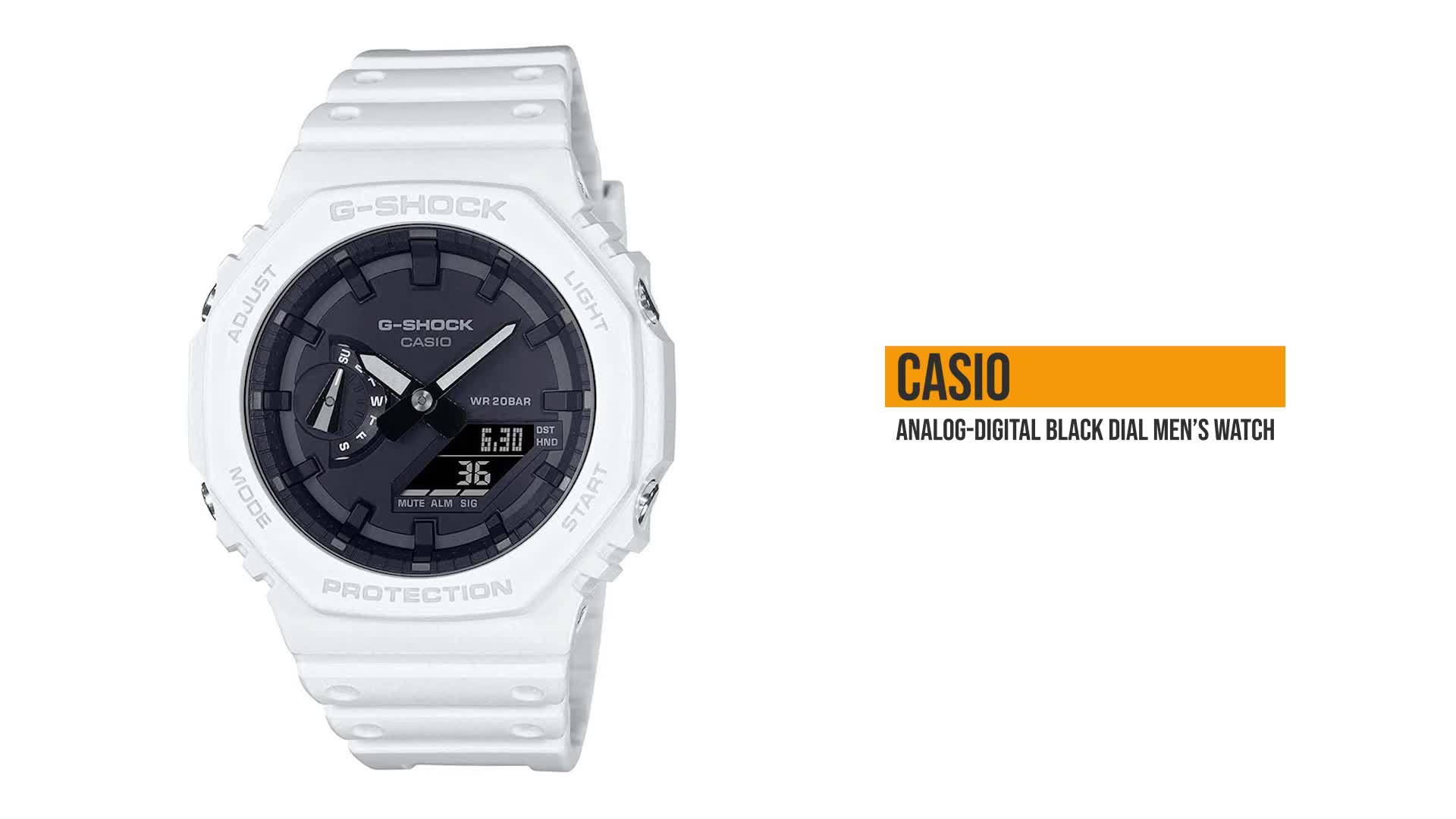 Casio G-Shock Carbon Core Guard Analog-Digital Black Dial Men GA
