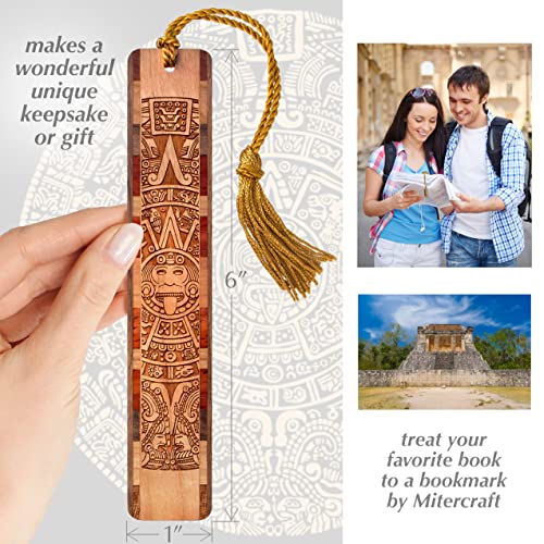 Aztec/Mayan Calendar, Engraved Wooden Bookmark - Also Available With Personalization - Made In Usa #TOP2
