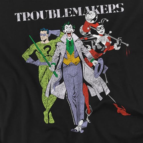 Popfunk Batman Original Gangsters Joker Harley Quinn Riddler Kids T-Shirt for Youth Toddler Boys and Girls3
