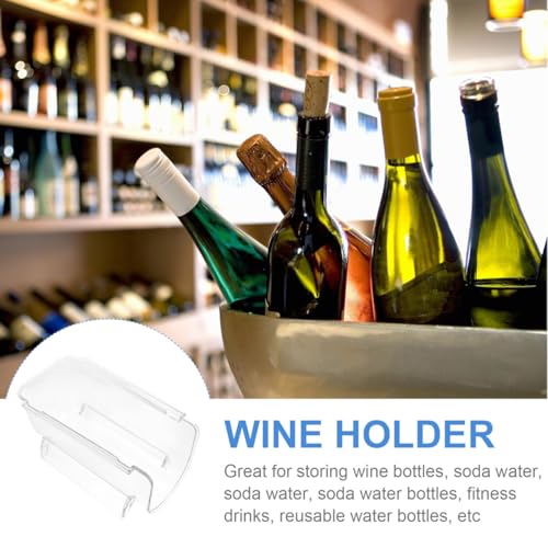 Soporte para botellas de vino de acrílico transparente miniatura 6