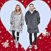 Catalonia Oversized Wearable Blanket Hoodie Sweatshirt, Comfortable Sherpa Lounging Pullover for Adults Men Women Teenagers Wife Girlfriend Gift
