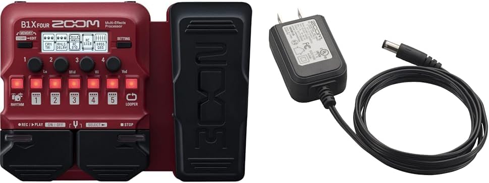 純正ACアダプター付 ZOOM B1 FOUR ベース マルチエフェクター 箱付