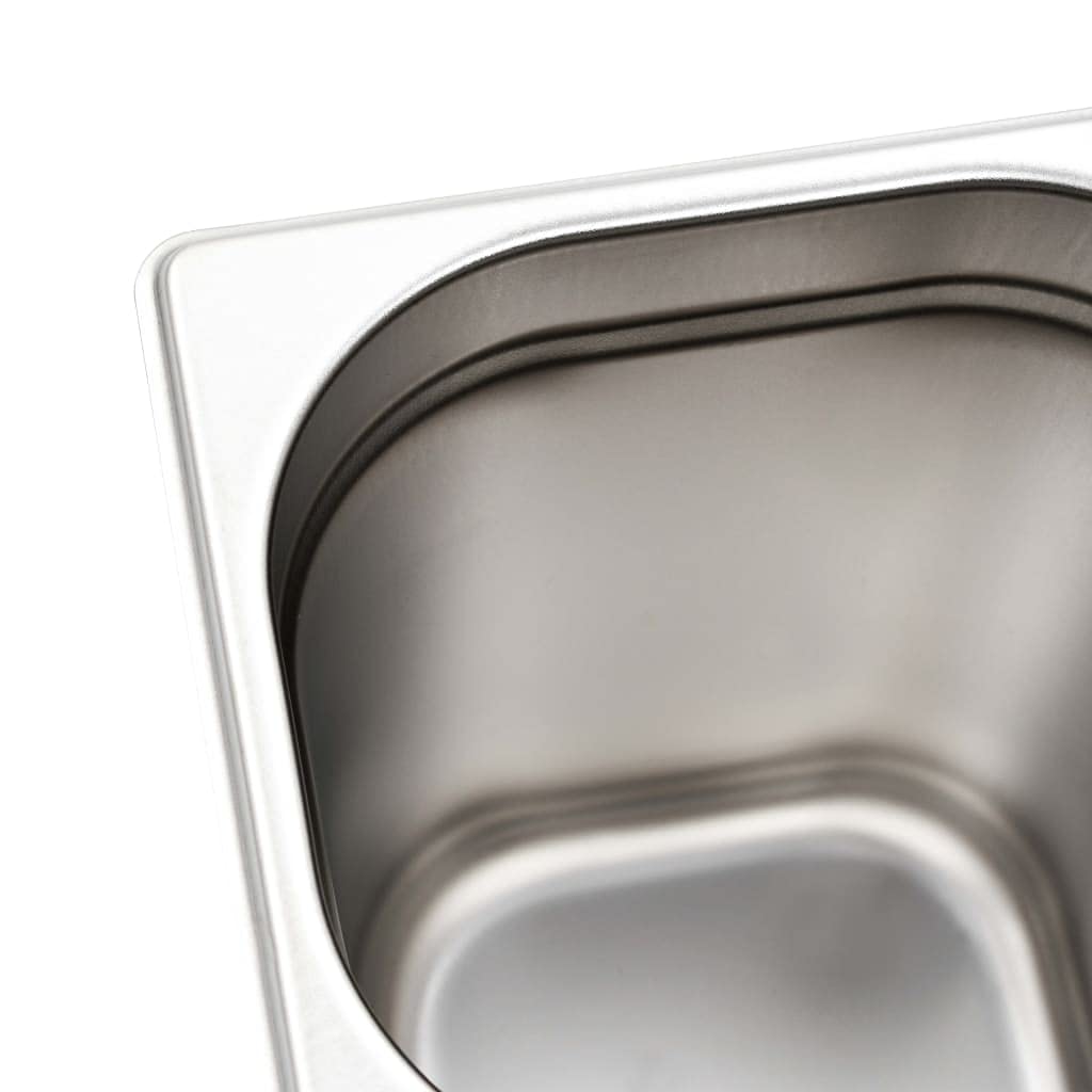 Bandejas Gastronorm 8 unidades GN 1/6 200 mm acero inoxidable,Casa y jardín,Cocina y comedor,Accesorios para aparatos de cocina,Accesorios para mesas de vapor,Cubetas para mesas de vapor-50909