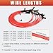RLP Silicone Spark Plug Wires Set 8.0mm Red Replacement for SBF Small Block Ford Valve Cover Wires 221 255 260 289 302 351W Fits HEI Distributor Caps with Coil Wire