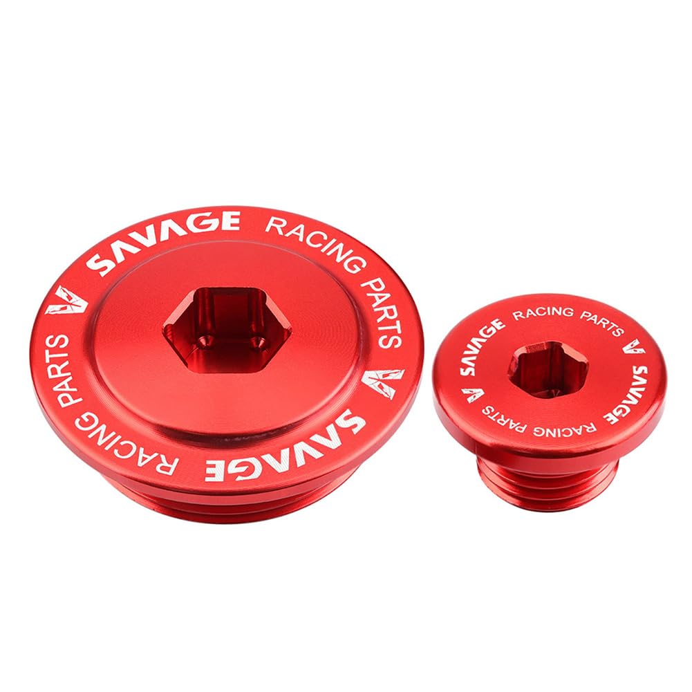 CNxinn10 1 Pair Straight Screw Plug Crankcase Cover Alternator Cap Aluminum Alloy for HONDA XR250R 1990-2004