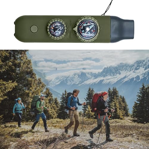 Sifflet de Survie,7-en-1 Fournitures de Sécurité Extérieure | Sifflet De Camping Extérieur,pour Randonneurs Camping Course Bateau Escalade Voyage Sac À Dos Femmes Hommes – Image 4