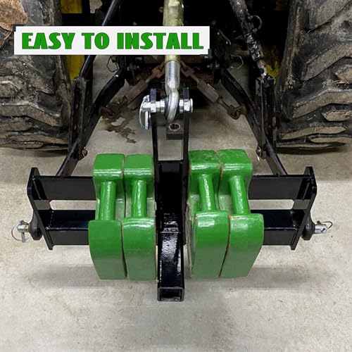 Image of ECOTRIC 3 Point Trailer Receiver with Suitcase Weight Brackets Category 1