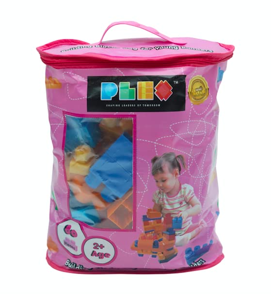 Buy Plex Building Blocks Bag Pack Pink Online at Low Prices in India