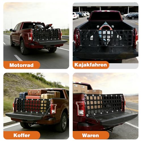 Filet voiture lourd robuste pour pickup pleine taille - 8