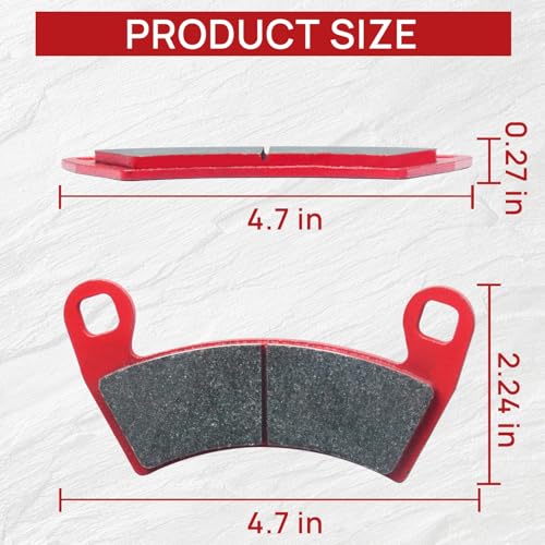 Image of Upgraded Brake Pads Compatible with Polaris RZR XP 1000 EPS 2022 2021 2020 2019 2018 2017 2016 2015 2014 & 2014-2021 RZR 1000 XP 4 Except Premium Edition 4 Sets Ceramic FA452 OE 1911228