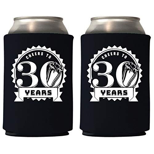 Veracco Cheers To 30 Years Can Coolie Holder 30th Birthday Gift D...