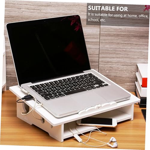 Soporte para Laptop y Enfriador Portátil Blanco miniatura 5