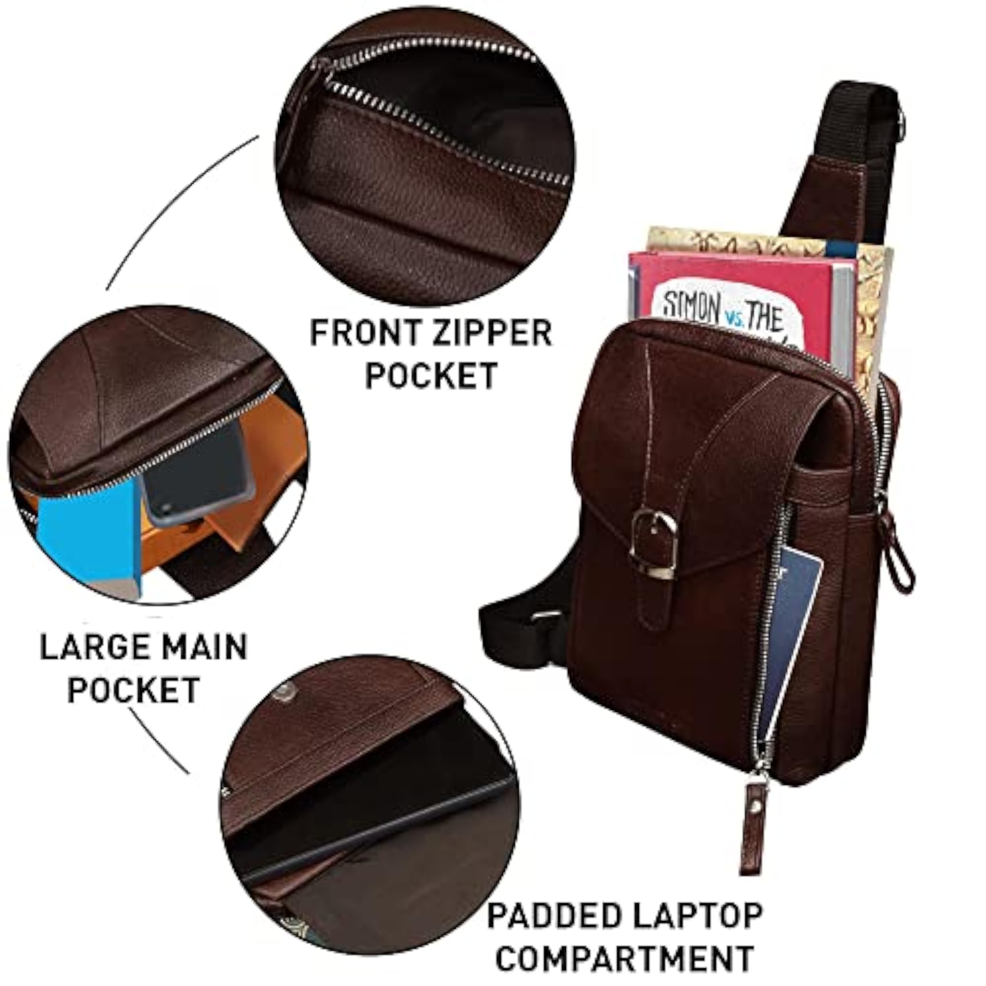 Genuine Leather Passport Holder for Men & Women