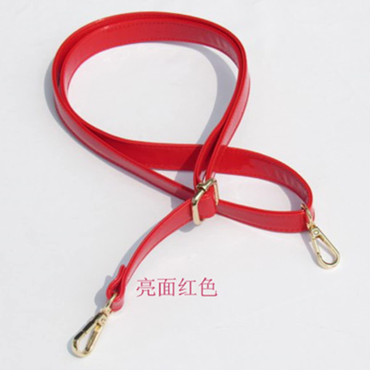 Cadena, cadena de bolso, correa de bolso, cadena extensora de bolso. Reemplazo de correa de bolso ajustable de 55 "Reemplazo de correa de hombro de bolso de cuero, patrón de lichi rojo(Wide 0 cm)