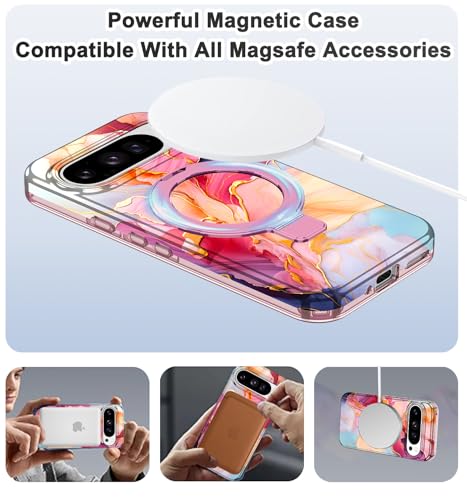 Coque Pixel 9 Pro compatible MagSafe protection militaire antichoc et support intégré
