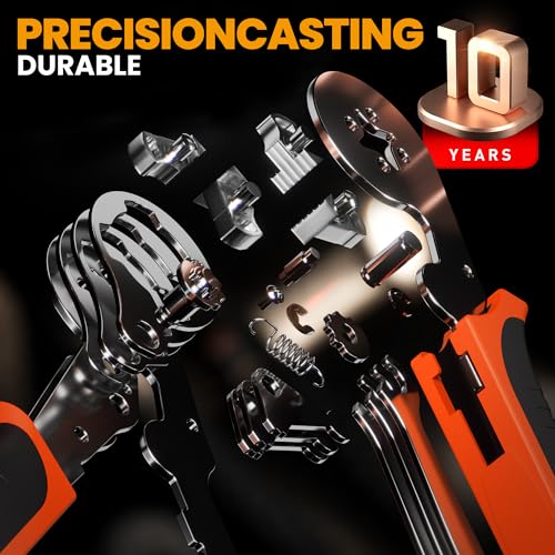 SOMELINE Crimping Tools Set with 24 Types of Ferrules - Ferrule Pliers 0.25-10mm²(AWG 24-8) I Wire Strippers, Electricians Tools, Crimper, Crimping Pliers, Wire Crimping Tool, Crimping Tool 7 SOMELINE Crimping Tools Set with 24 Types of Ferrules - Ferrule Pliers 0.25-10mm²(AWG 24-8) I Wire Strippers, Electricians Tools, Crimper, Crimping Pliers, Wire Crimping Tool, Crimping Tool - Image 7