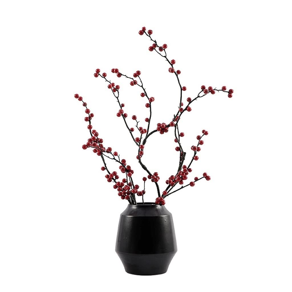 Árbol bonsái Artificial pequeño, Flor Artificial, bonsái, simulación de fruta de Granada, maceta de cerámica, Simple para oficina, hogar, adornos de Interior, árbol bonsái, Sala de
