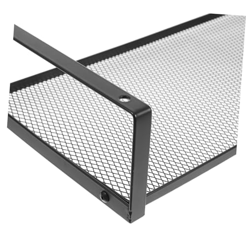 Support d'ordinateur en fer massif noir pour moniteur et bureau design - 4