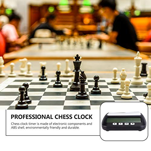 Kisangel Relógio digital de xadrez com temporizador de xadrez para jogos de tabuleiro chinês, inglês