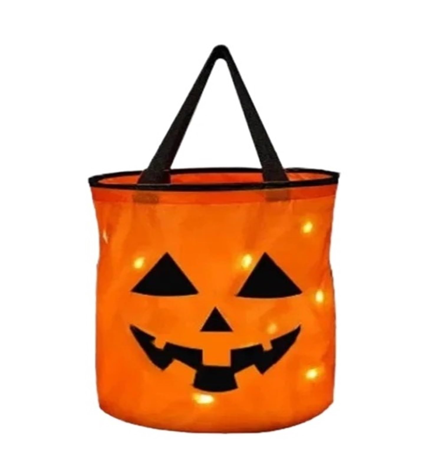 Light Halloween Trick Or Treat Bucket Pumpkin Candy Bags