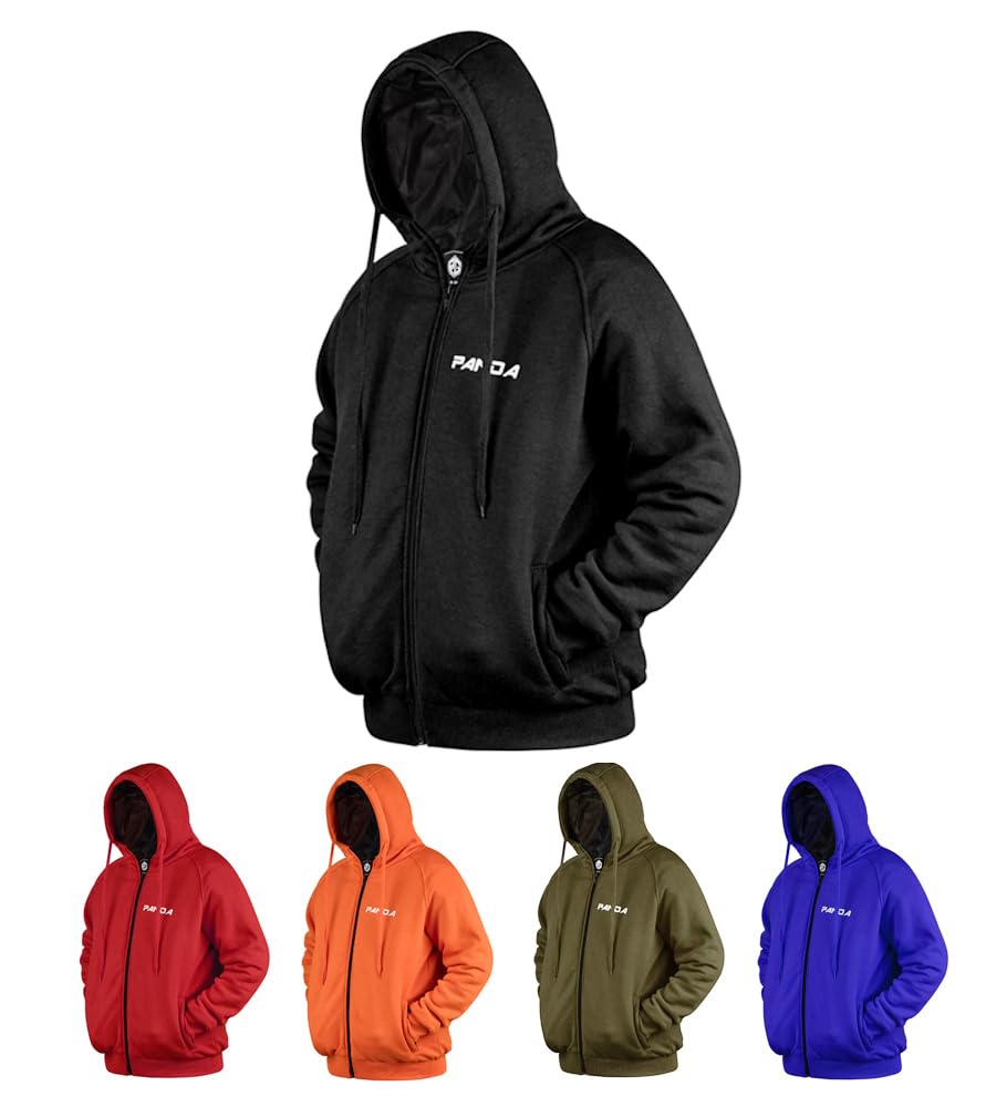 Motorcycle Hoodie for Men Women All Season Impact Armored Sweatshirt Enduro Dual Sport Biker Riding Jacket