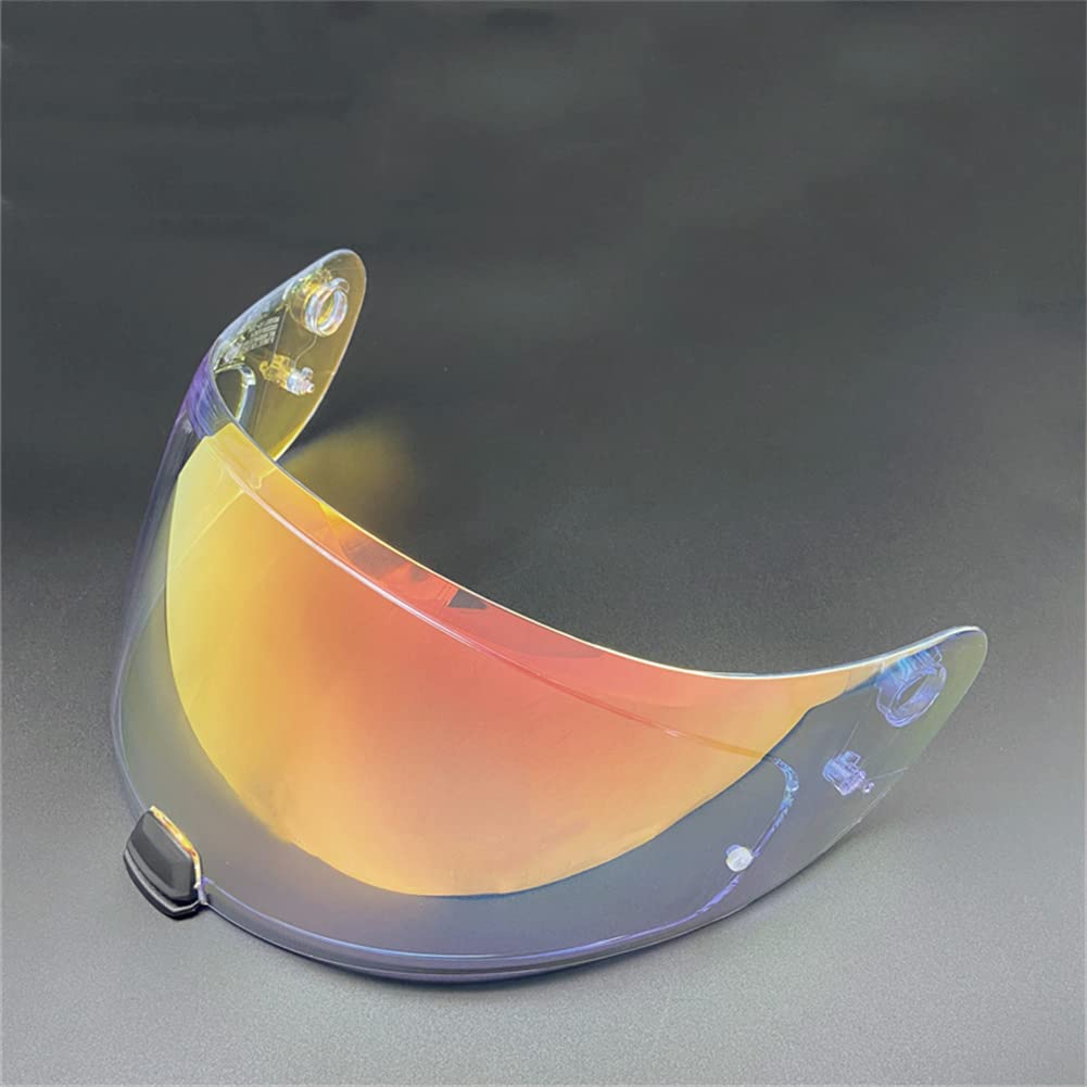 Motorcycle Wind Shield Helmet Lens for HJC C70 FG-17 FG-ST IS-17 HJ20M Helmet Visor (Revo Clear Red)