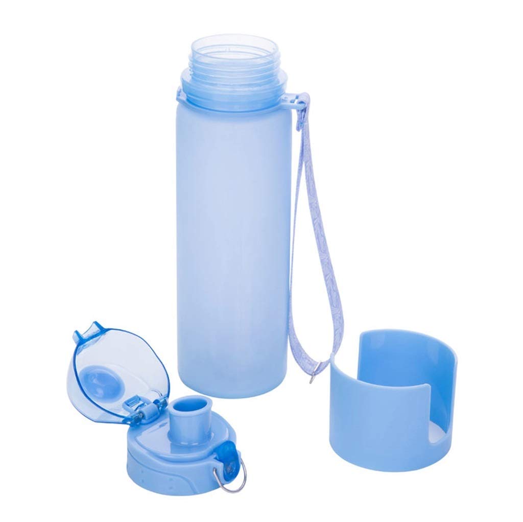 Klappbarer Wasserbecher, Rollbar Auslaufsicher Kind Tragbar Outdoor-Sportarten Wasserflasche 500 Ml (2 Farben)