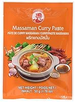 Cock Currypaste Matsaman, milde Schärfe, authentisch thailändisch Kochen, natürliche Zutaten, vegan, halal und glutenfrei (1 x 50 g)