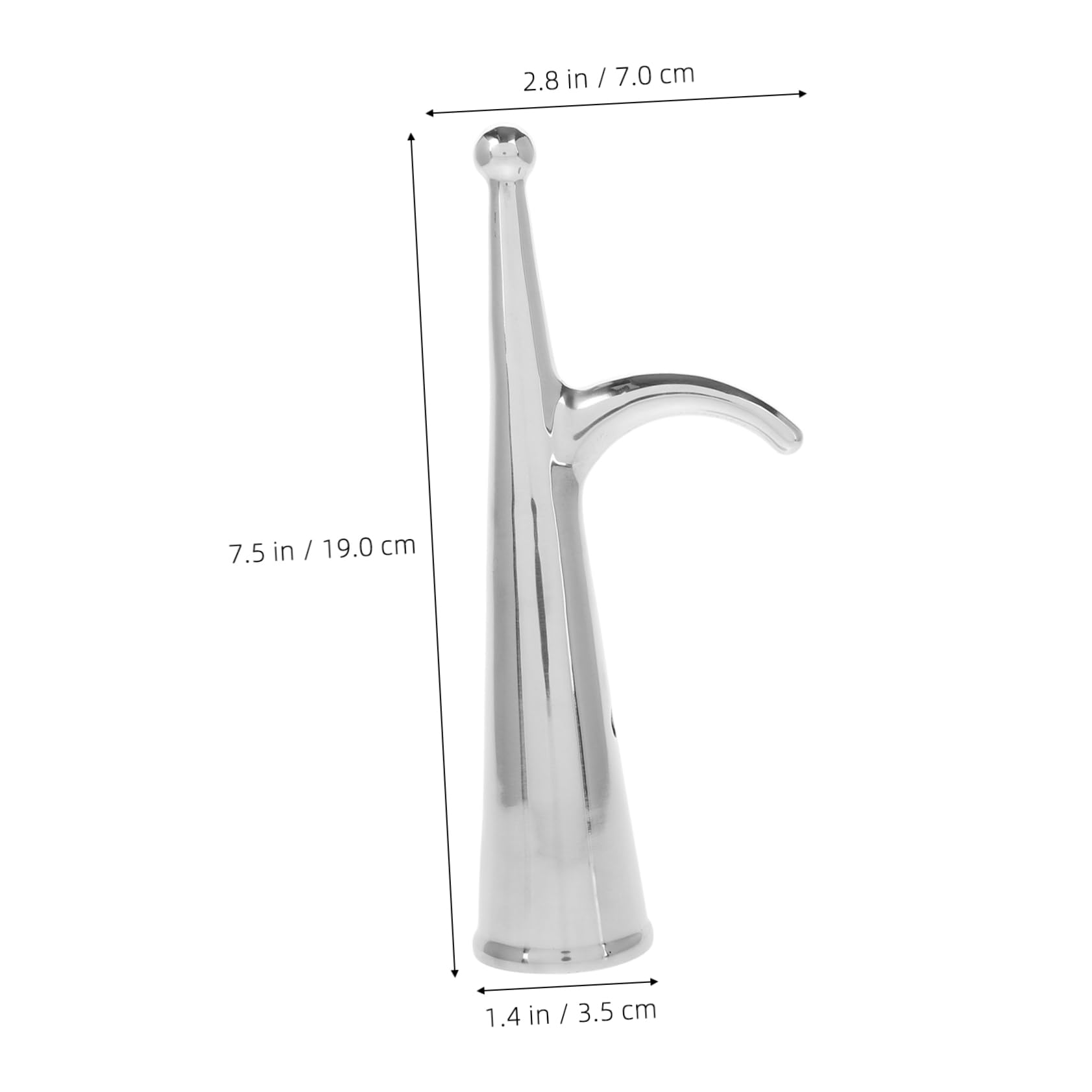 INOOMP Gancio per Barca da Ormeggio in Acciaio Inox, Testa Liscia Argento, Design di Attracco per Yacht e Kayak, Protegge Lo Scafo dai Graffi | Testa per Palo da Barca, Finitura Liscia, Uso Nautico Frequente, Accessorio Hardware per Unità da Docking