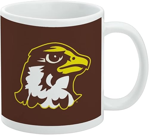 Vista 75 de Taza de cerámica con el logotipo principal de la Universidad de St. John, taza de regalo novedosa para café, té y bebidas calientes, 11oz, blanca