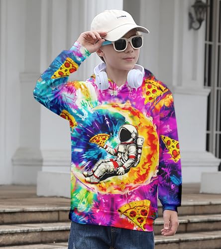 Image of Belovecol Boys Hoodies 3D Printed Hooded Sweatshirts with Pocket for 6-16Y