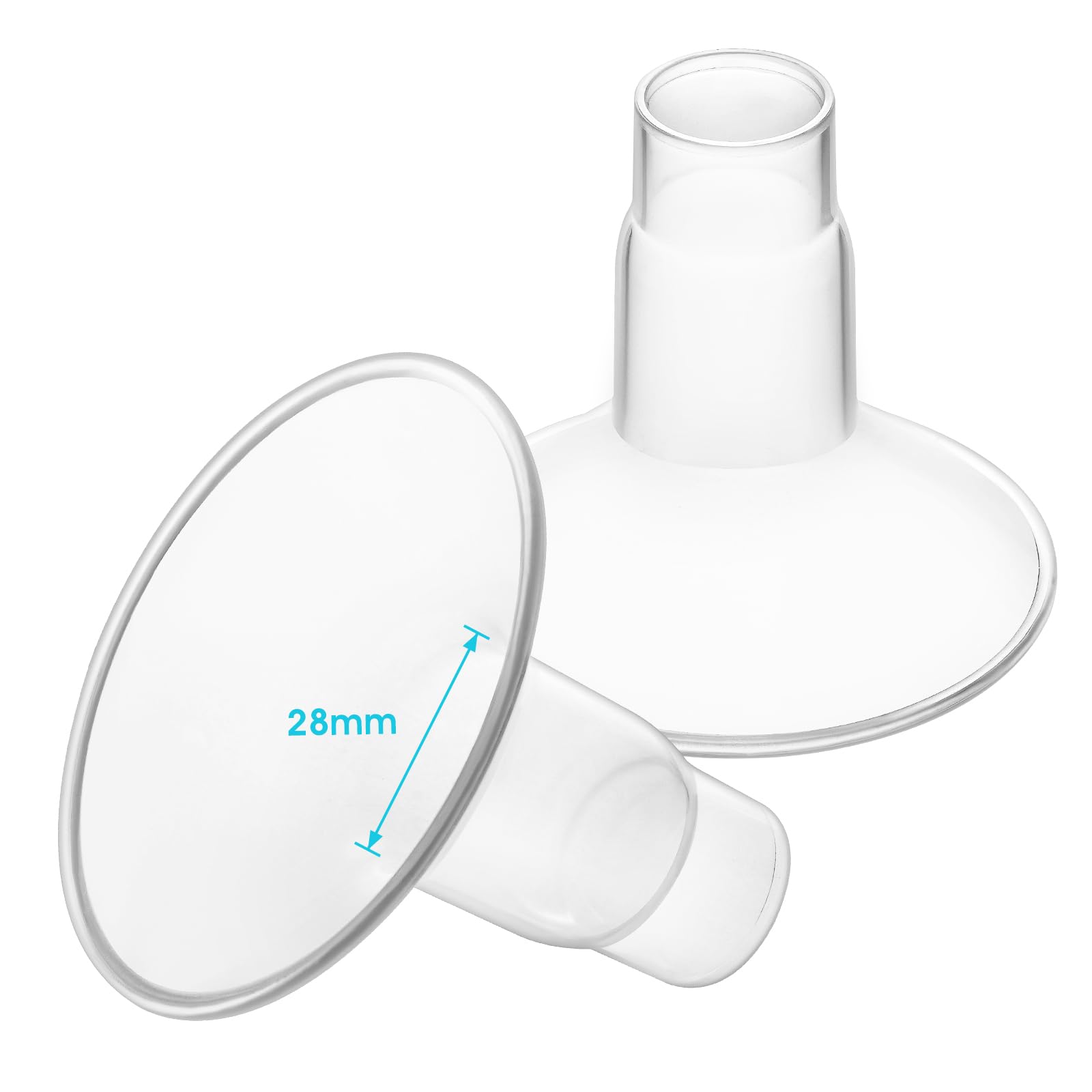 Belmikal 28mm Shields Compatible with Medela Breast Pump- PersonalFit, Freestyle, Harmony, Maxi, Flex Lansinoh Pump-SignaturePro SmartPump Manual