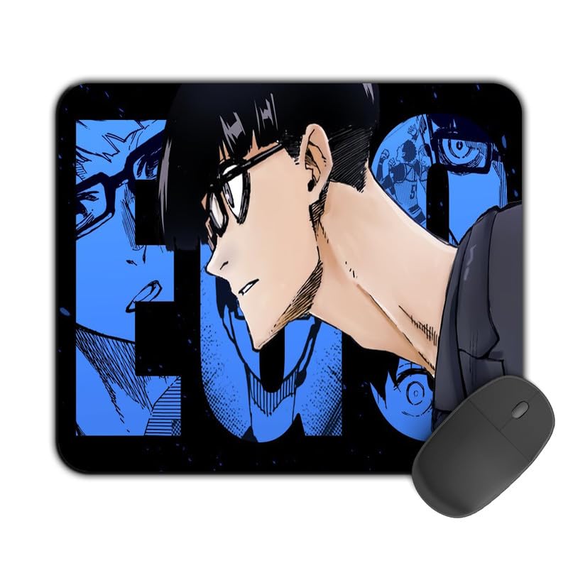 Kirmada Printed Design Mouse Pad Ego Face (200MM X 240 X 3MM) Enhance Gaming and Work Performance Comfortable and Precise Non-Slip Water Proof Blue Lock Mouse Pad.